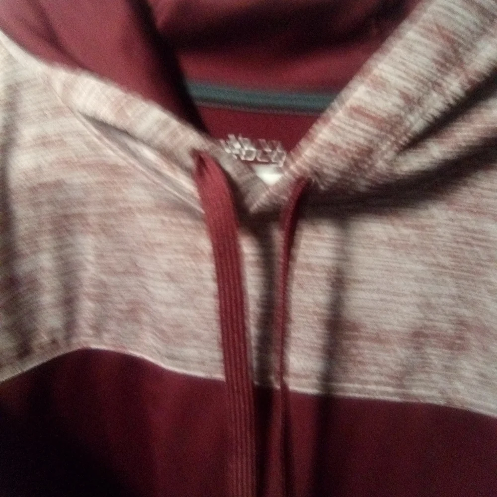 Bcg men's long sleeve burgundy hoodie. Size 2XL